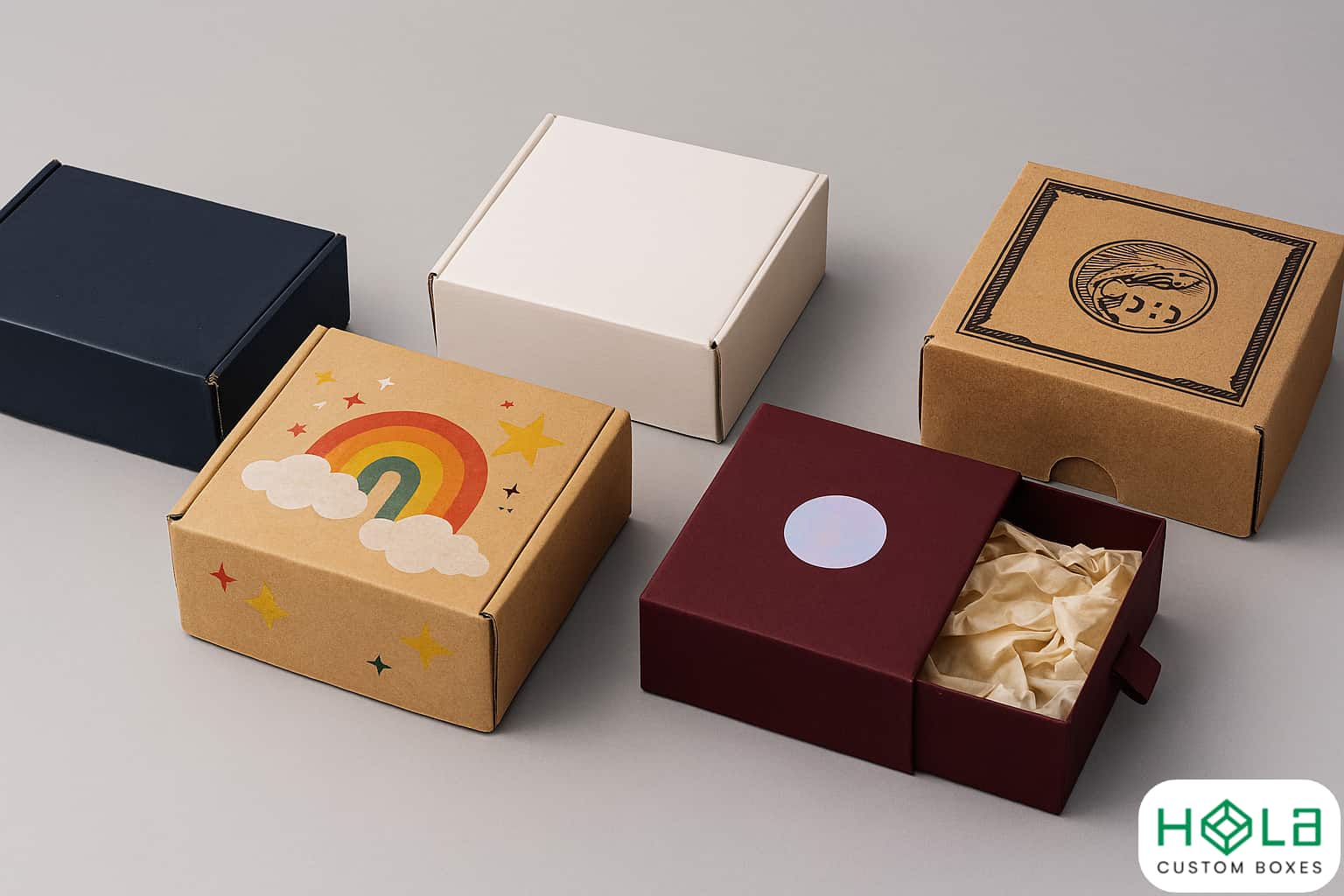 custom boxes wholesale with logo